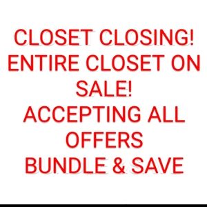 CLOSET CLOSING SALE